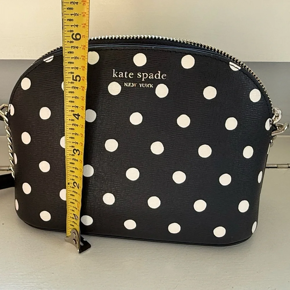 Kate Spade Spencer Sunshine Dot Small Dome Crossbody – Polka Dot – EUC